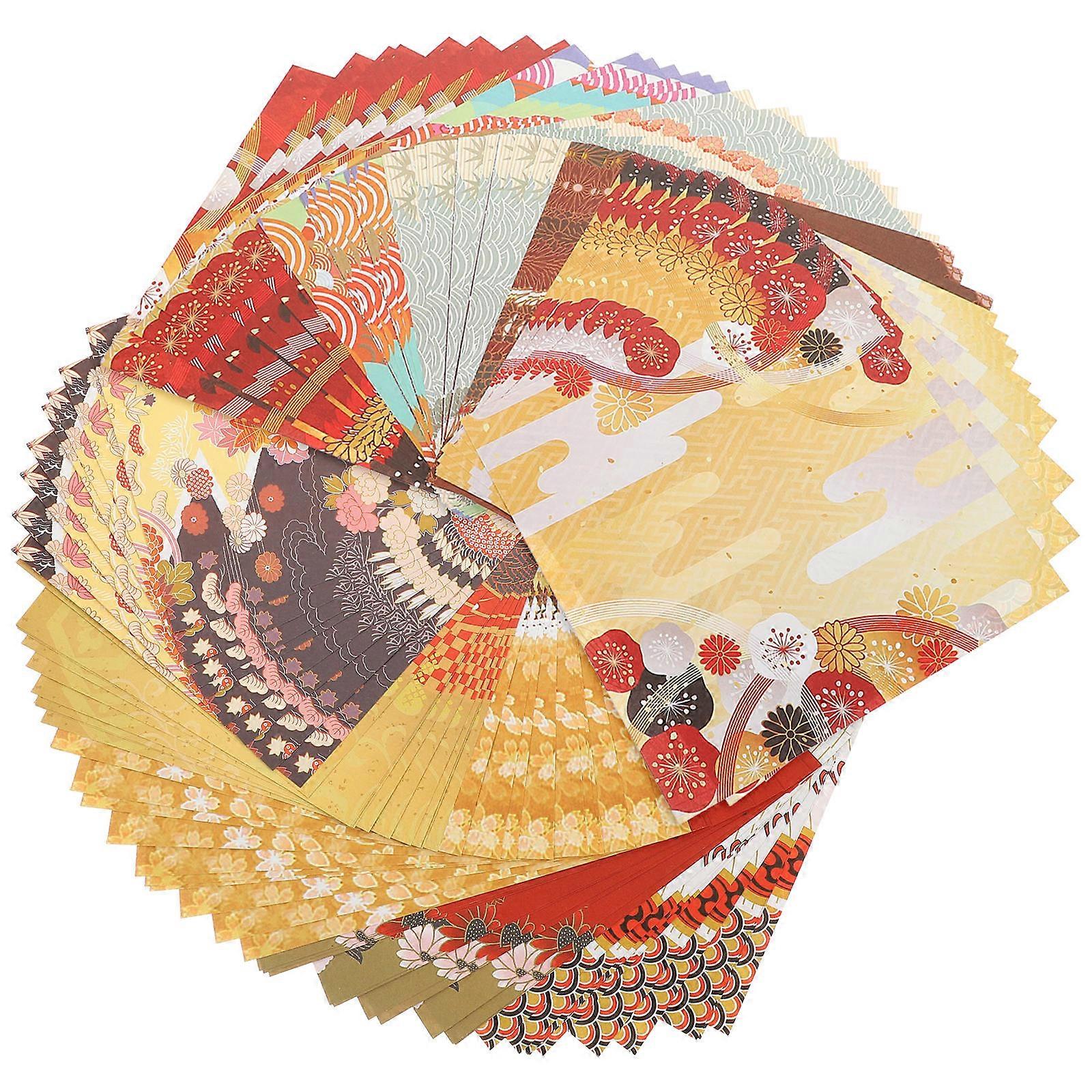 Coloured Paper Square Origami Papers Handicraft Papers DIY Craft Folding Art Projects 15X15cm Double-Sided Design 50Pcs