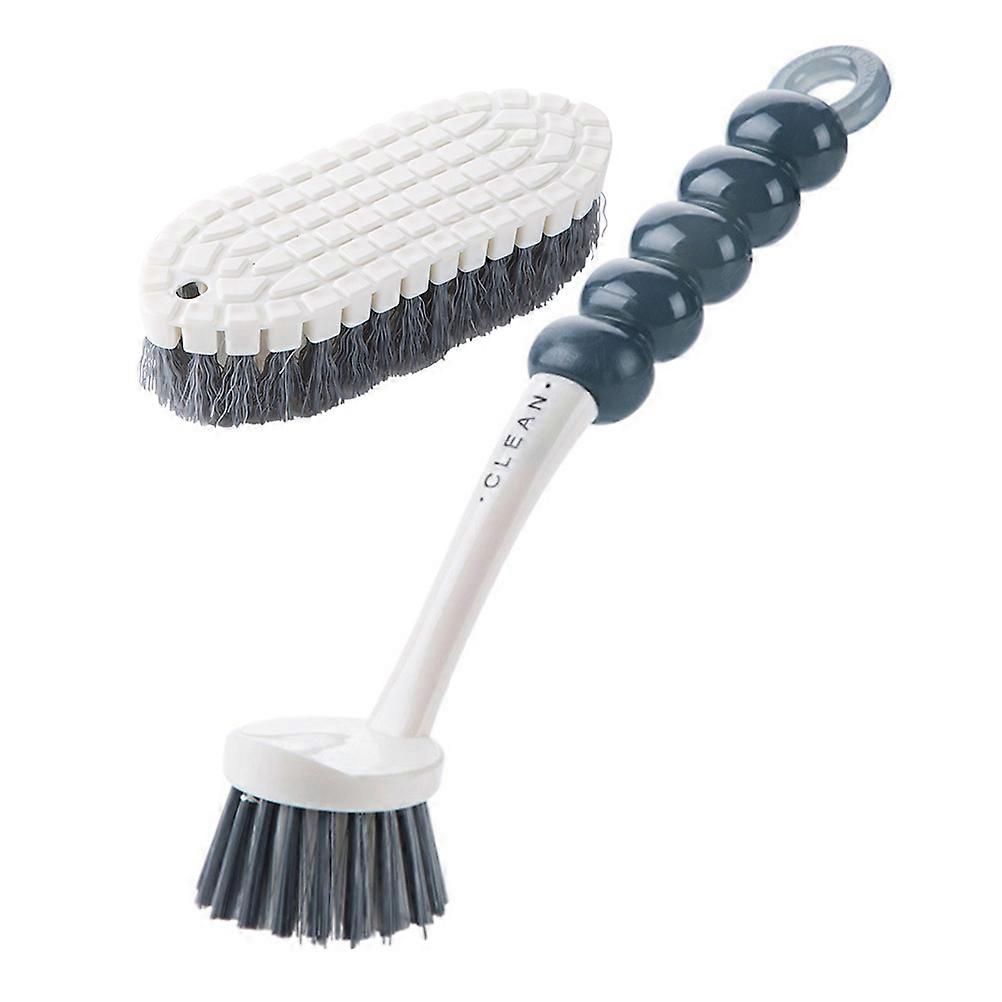 Kitchen Dish Scrub Brush For Pots And Bowls Practical Cleaning Tool Assorted Color 2Pcs