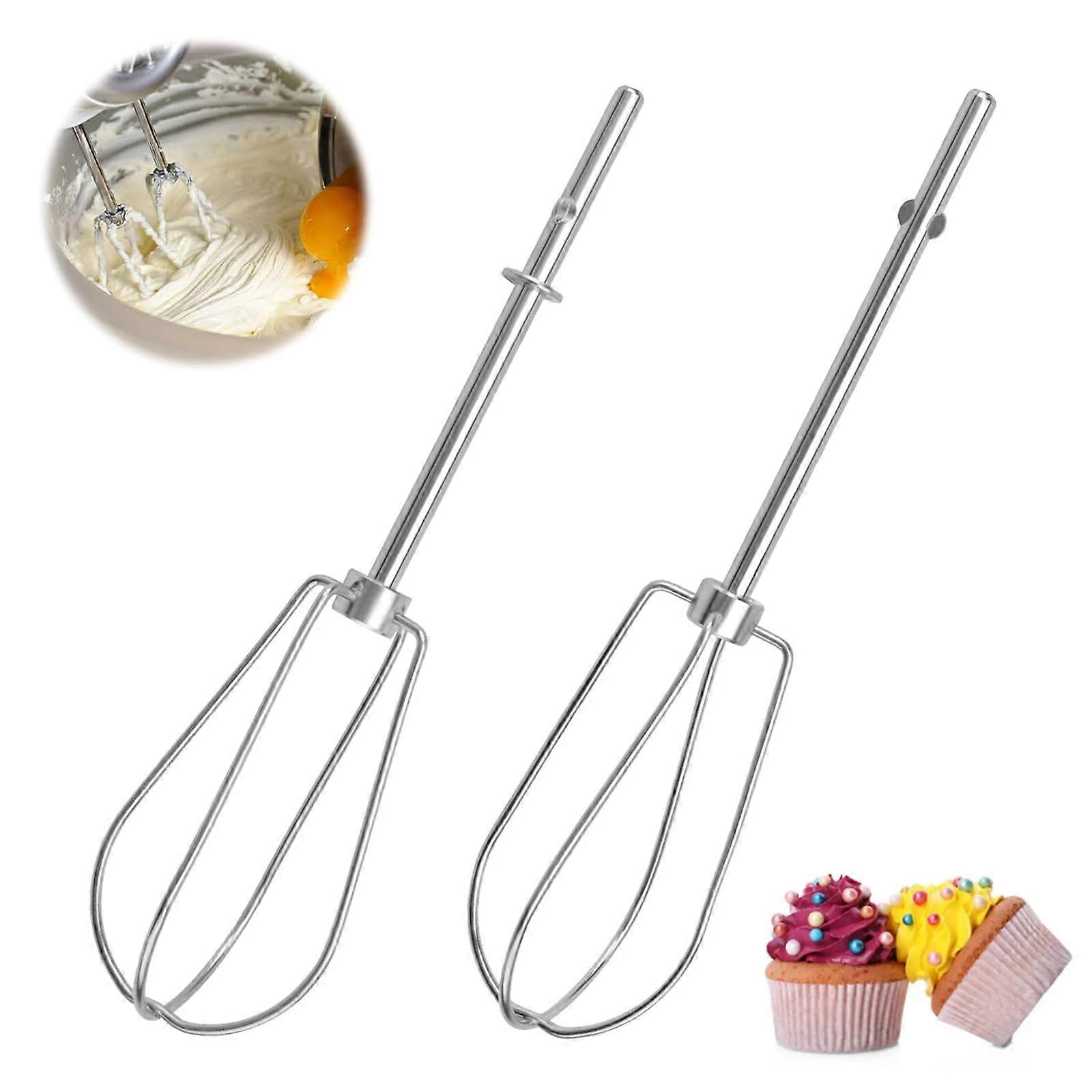 Set of 4 Stainless Steel Whisk Set for Mixing Eggs Dough