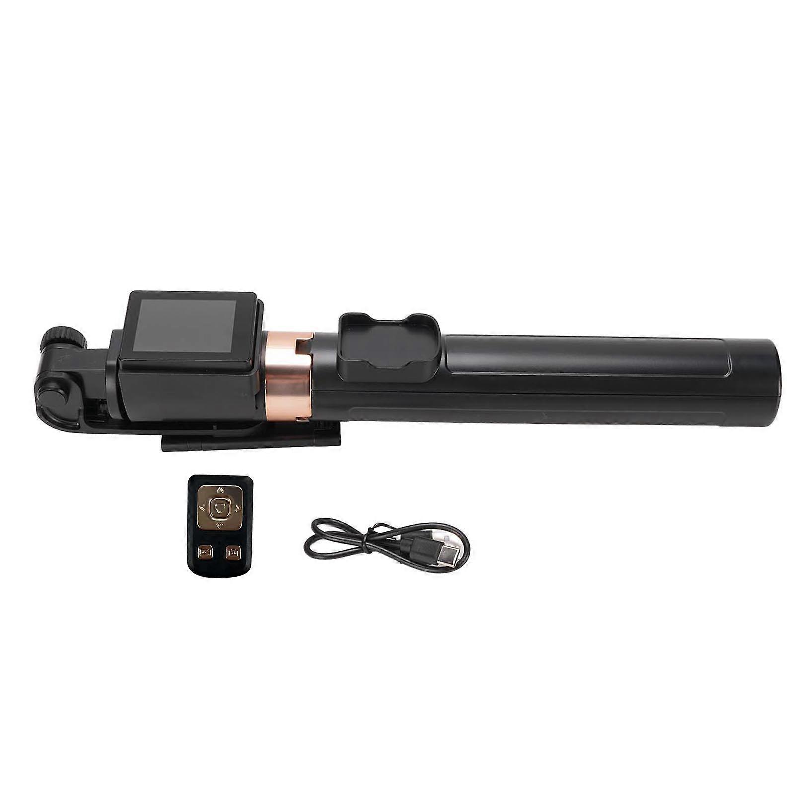 360° Rotation Bluetooth Selfie Stick with HD Screen Projection & Remote for Live Streaming