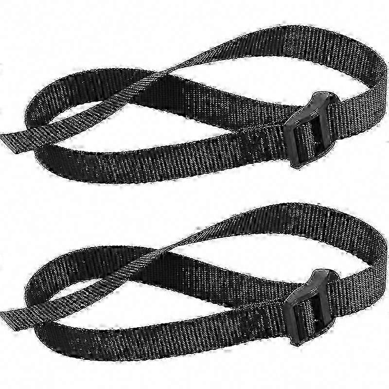 2-Pack Adjustable Rowing Machine Foot Straps - Replacement Fitness Straps for Rowers