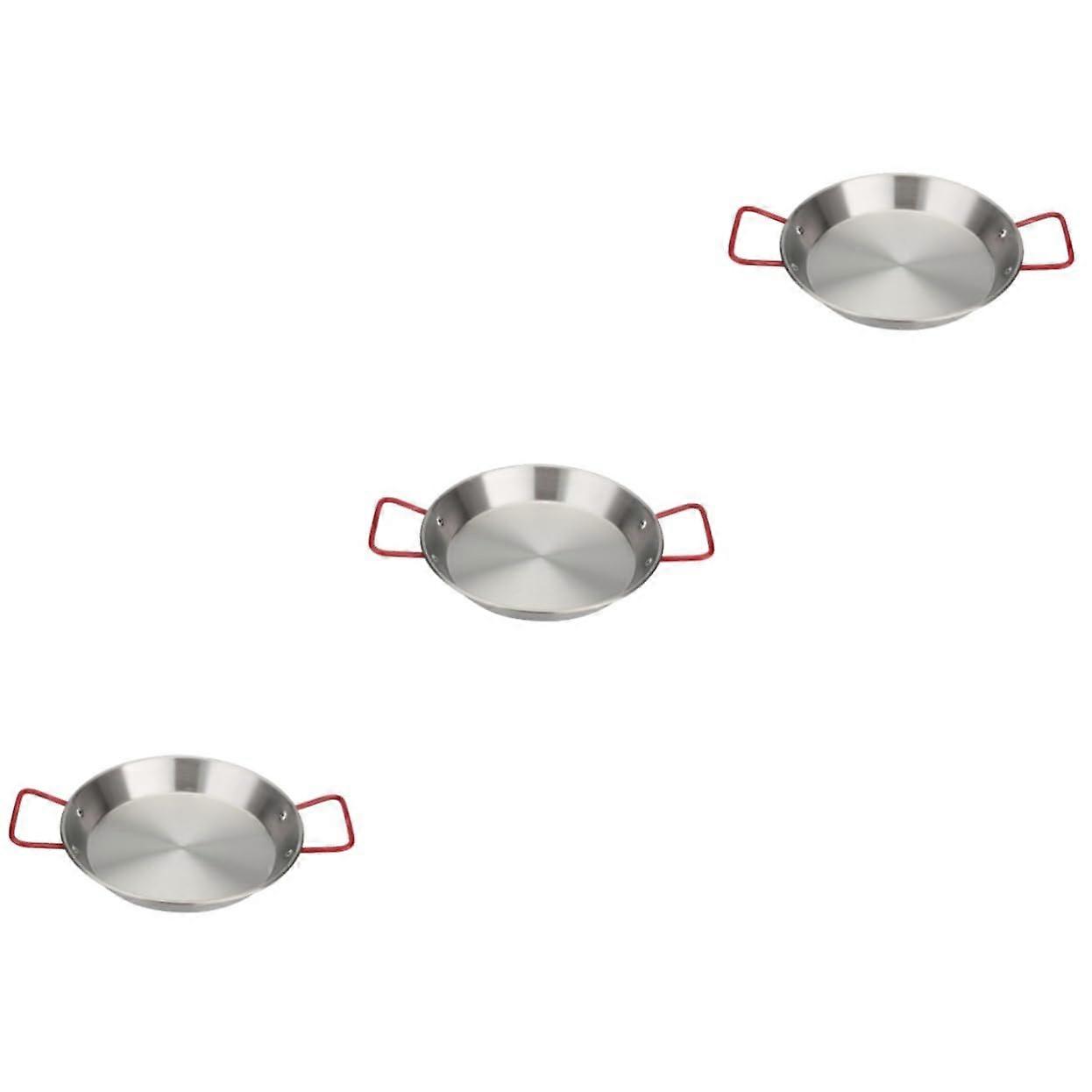Kchenwaren Paella Pan for Induction Cooking Pan, Round Baking Mould, Paella Pan with Lid