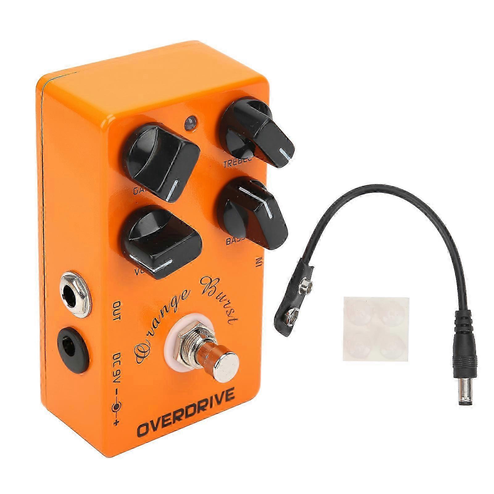 Overdrive Pedal Electric Guitar Effect Durable Aluminum Alloy Shell Accessory