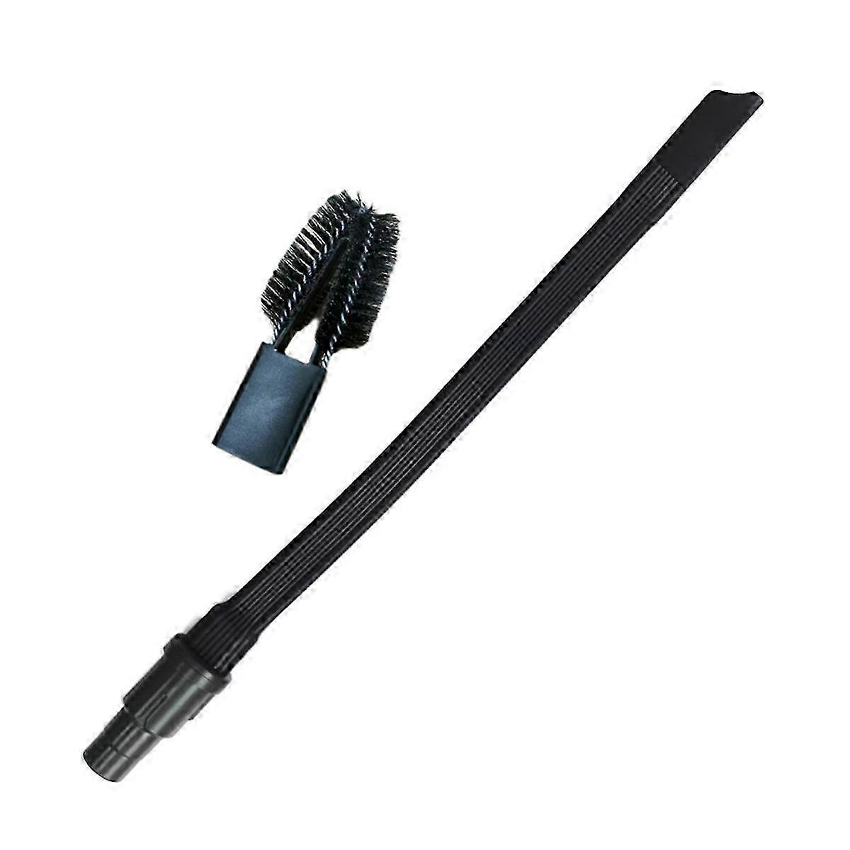 Vacuum Crevice Tool Kit Cleaner with Flat Brush and V-Shaped Brush for Dryer Vent Compatibility