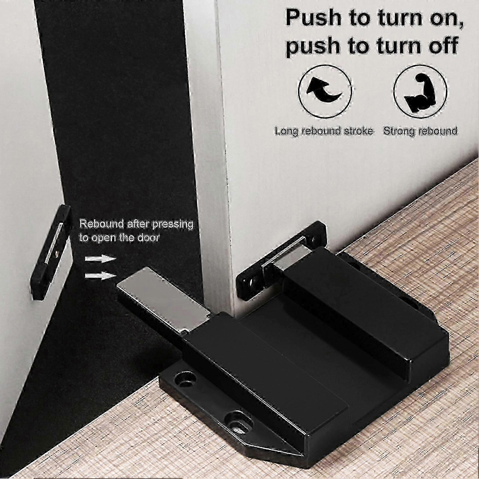 Magnetic push latch for cabinet door with ABS material
