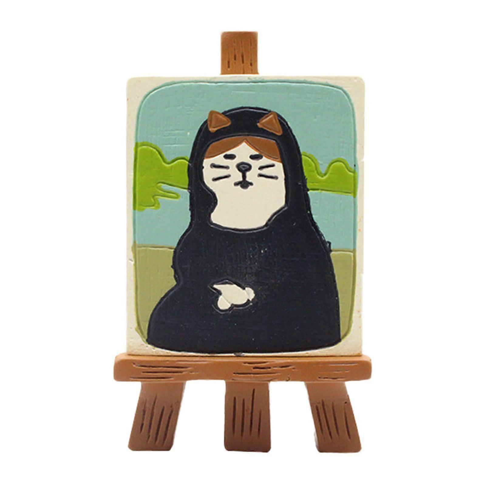 2025 Latest Model Cat Bookshelf Ornament Cute Exquisite Synthetic Resin