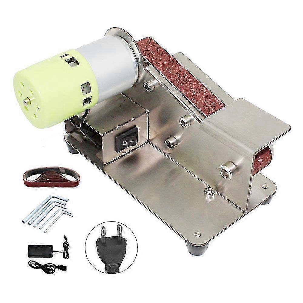 15-degree Fixed Angle Knife Sharpener Belt Sander 7 Level Adjustable Polisher 100W Polishing Machine with 10 Sanding Belts