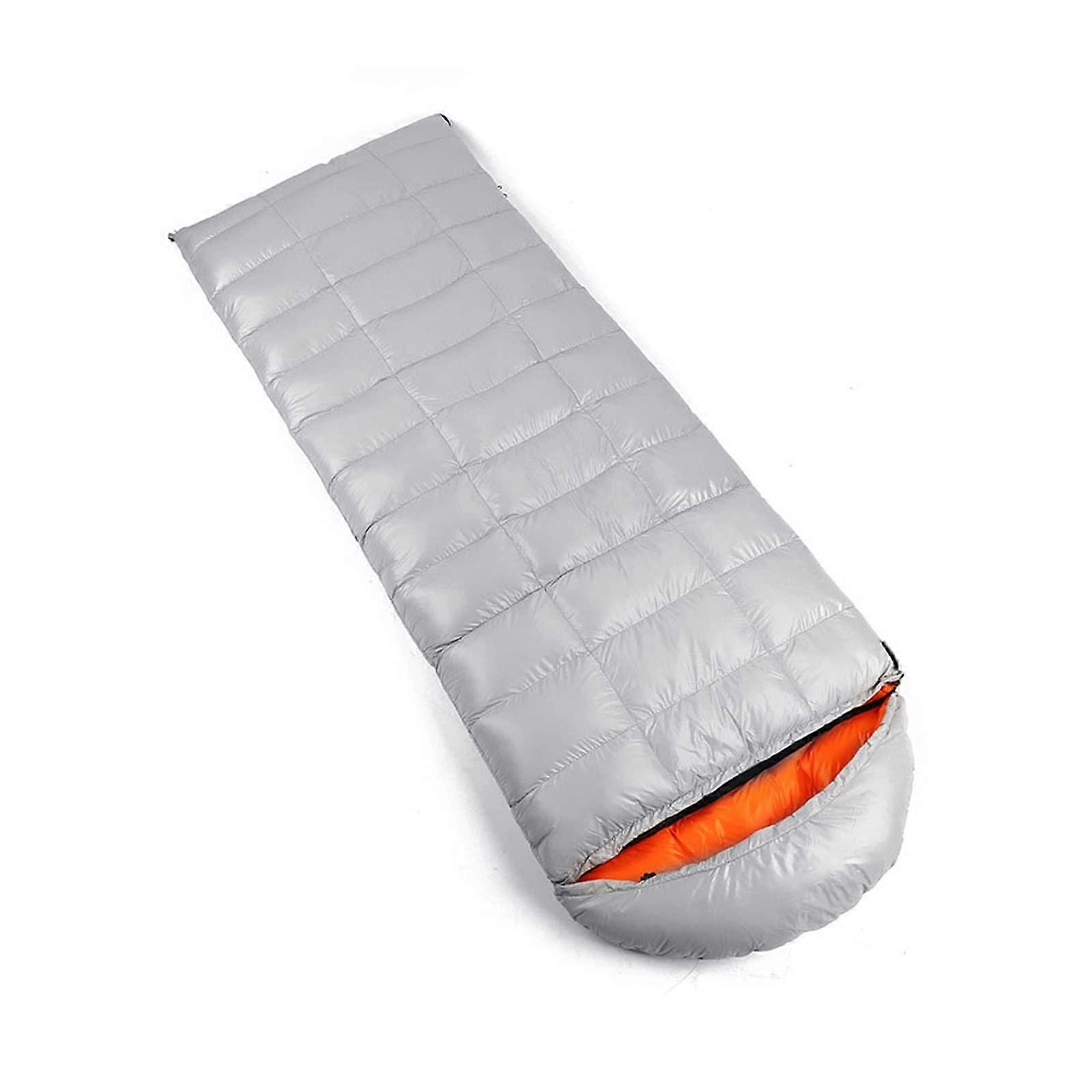 Comfortable Sleeping Bag for Adults Ultralight Backpack Sleeping Bag for Indoor and Outdoor Use (Color: Grey, Size: 1200 g)