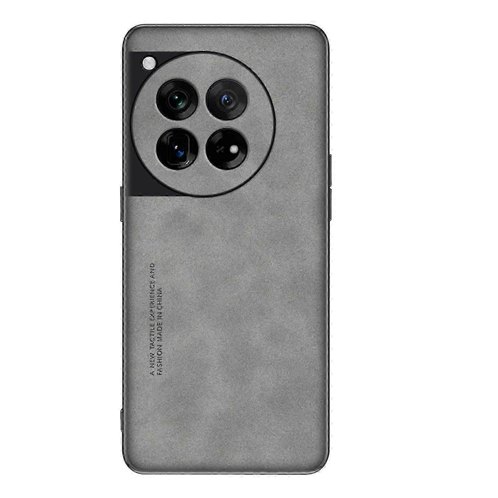 جراب OnePlus 12 ، جلد طبيعي ، مصد من البولي كربونات الصلب 360 حماية كاملة للصدمات