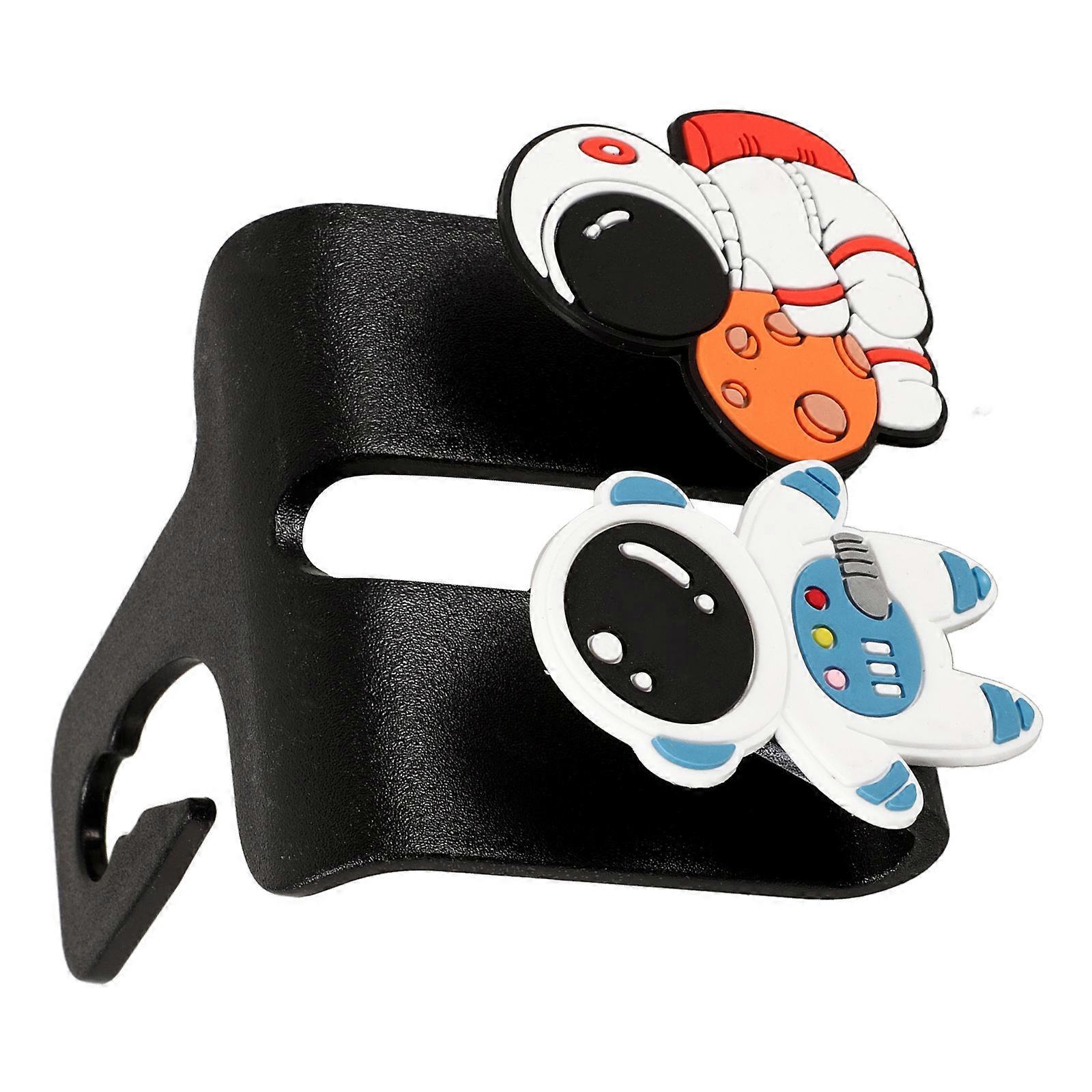 Creative Car Headrest Hooks for Bags and Coats – Durable Seat Back Hangers for Organized Storage – Easy Install Automotive Accessories with Astronaut