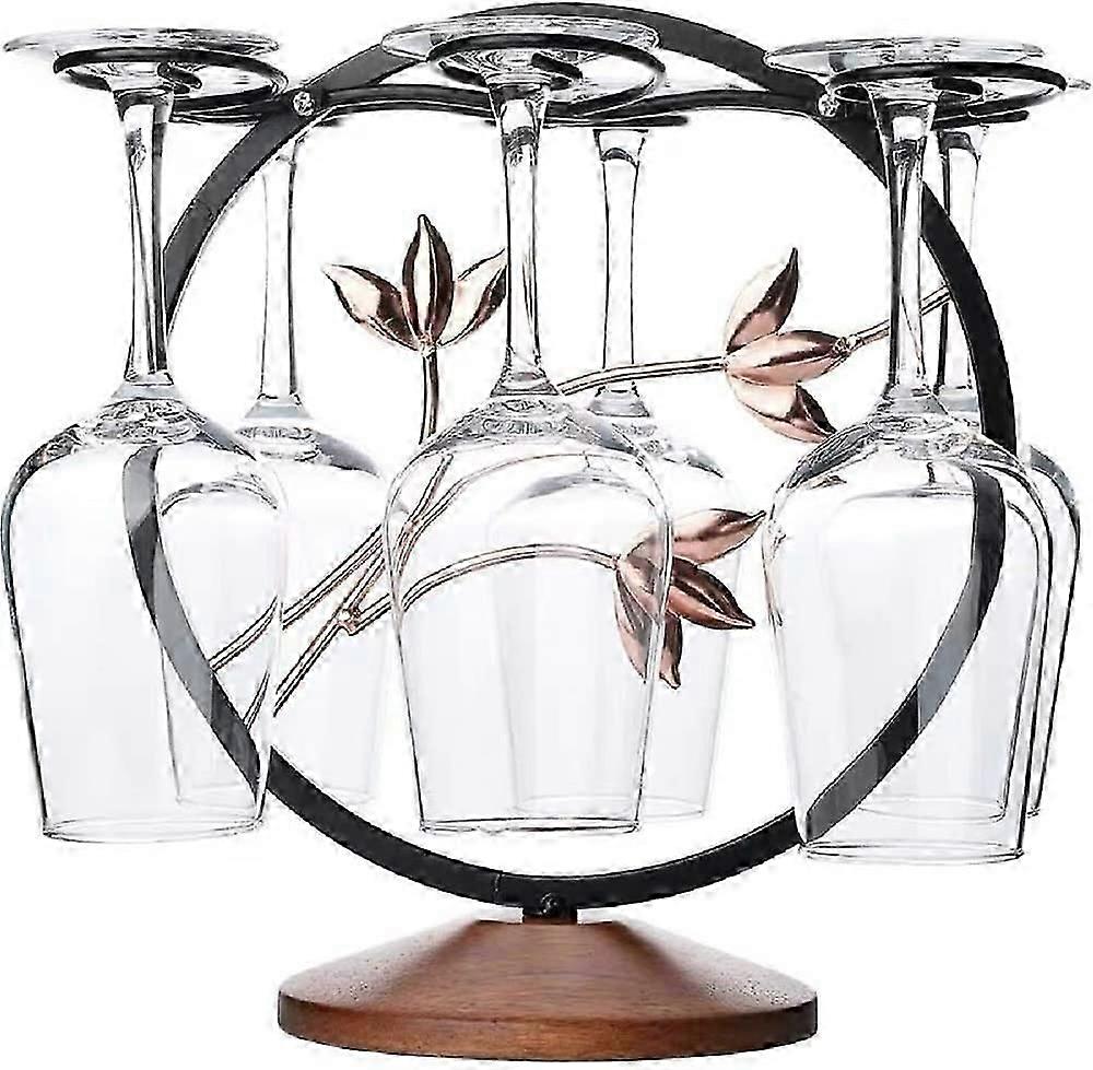 Sturdy Metal Wine Glass Drying Rack for Stylish Kitchen Storage