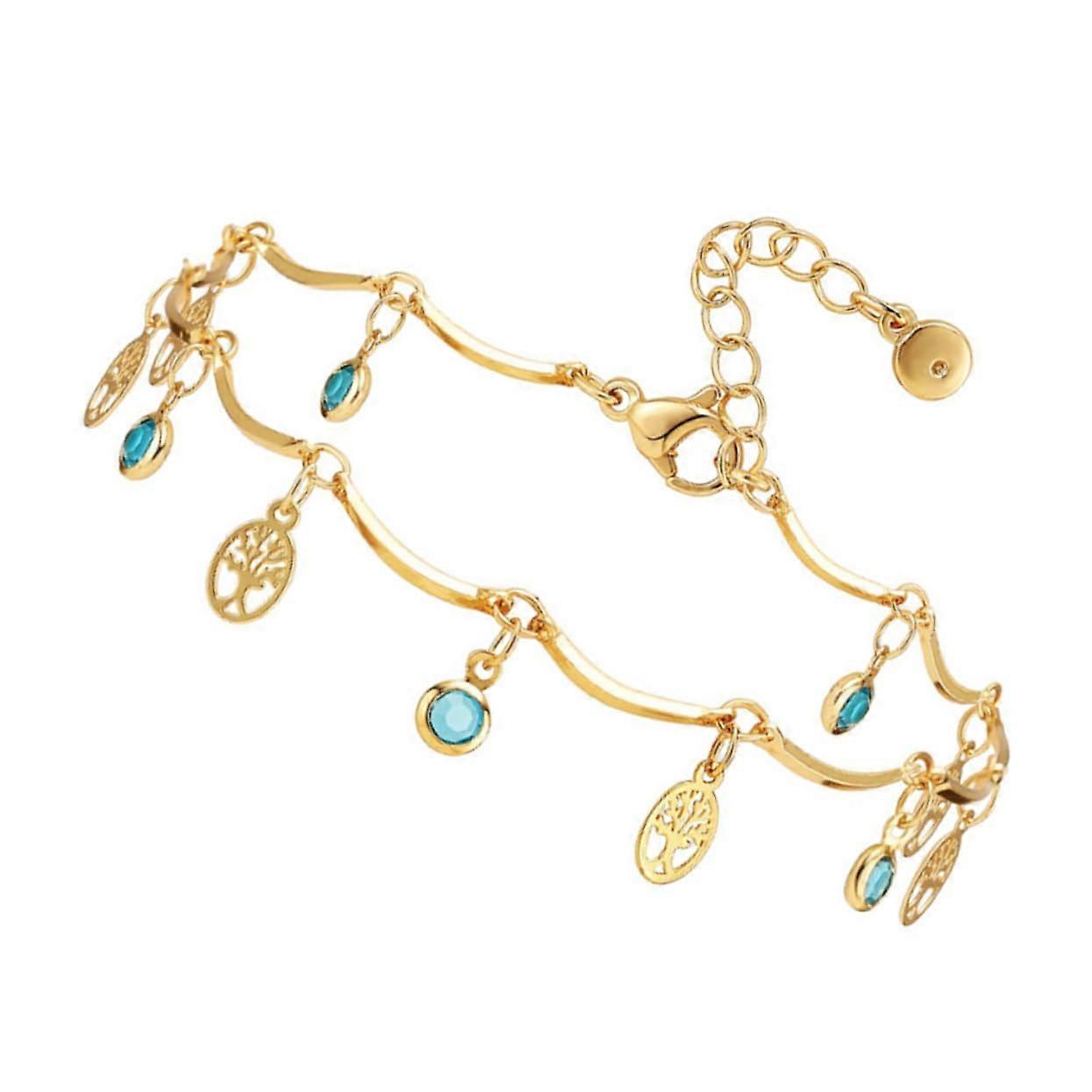 女性用フットアンクレット、金メッキのペンダント、ビーチ、結婚式、旅行、女性用エレガントなジュエリー用の調節可能なアンクレット。