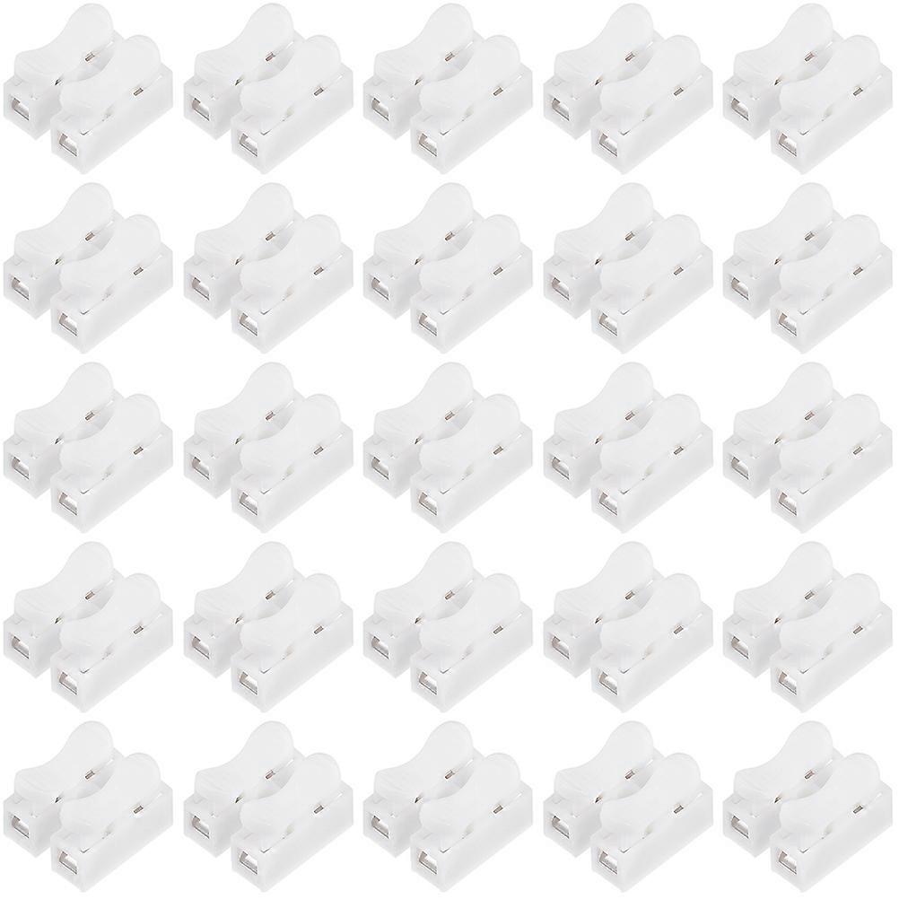 Wire Connector Terminal Blocks High Pressure Resistance ABS Material 100Pcs