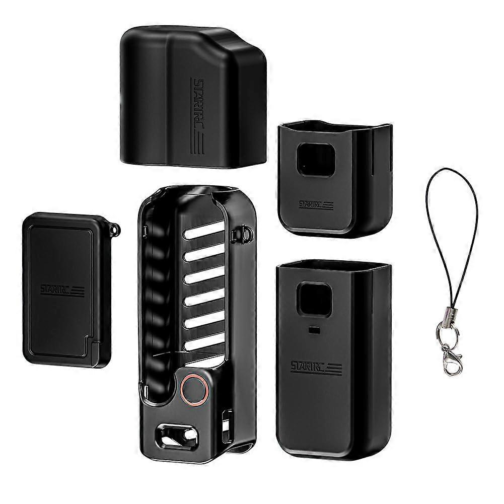 Silicone Case For DJI Osmo Pocket 3 Gimbal Handle - Soft Protective Cover, Lens Cap, Anti-Bump, Anti-Scratch, Black