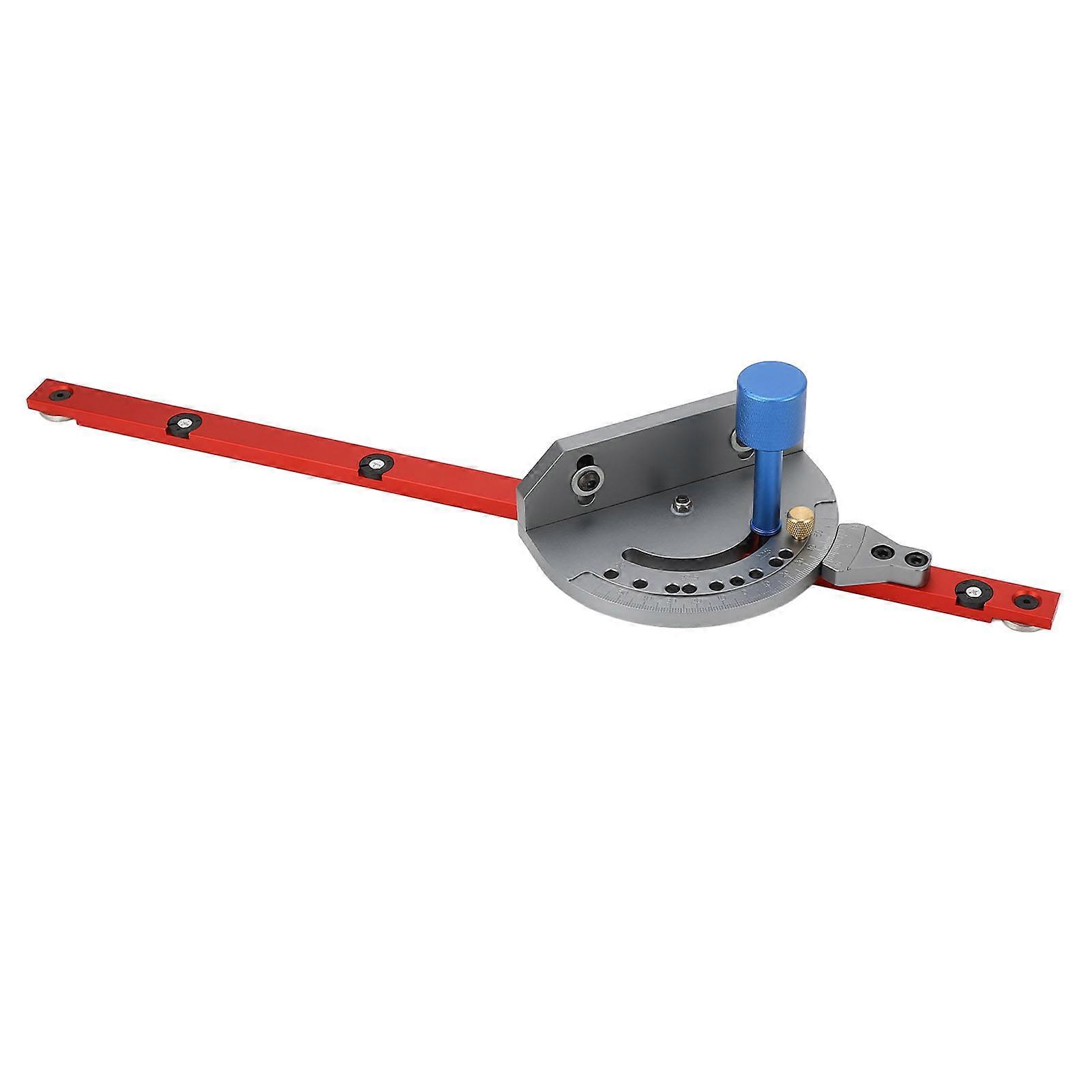 19in Table Saw Miter Gauge Aluminum Alloy Angle Adjustable Miter Gauge with Scale Woodworking Tools 
