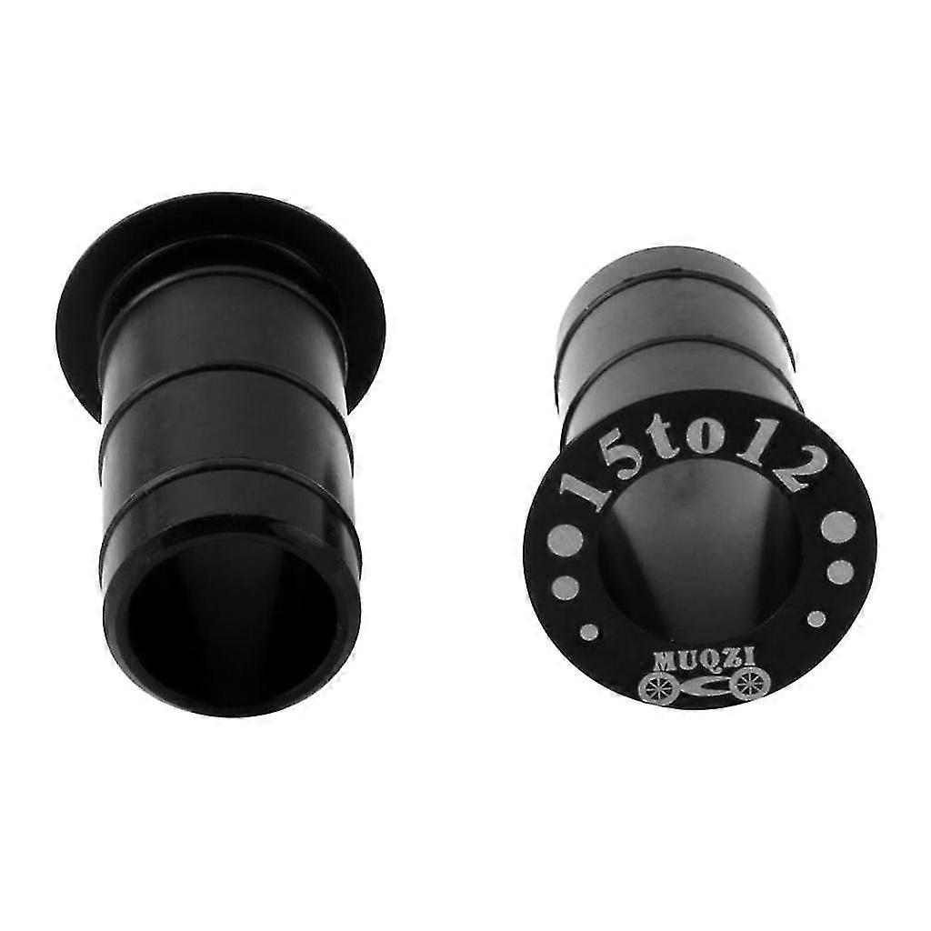 2 stk sykkelnav foran røraksel konvertering seteadapter fra 15 mm til 12 mm