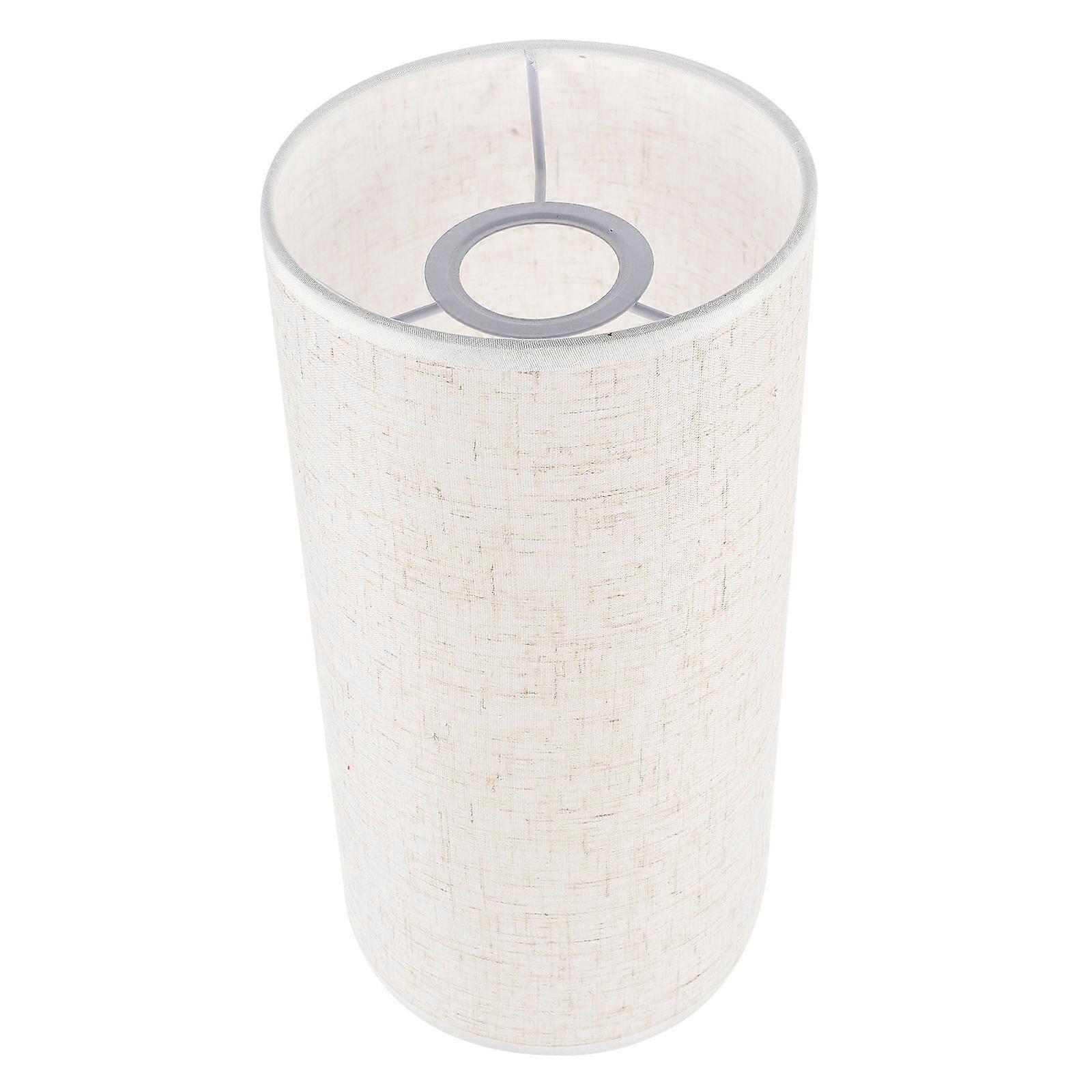 Small Cylindrical Lampshades Traditional Design Sturdy Structure With Linen And Iron For Home Environment 1Pack