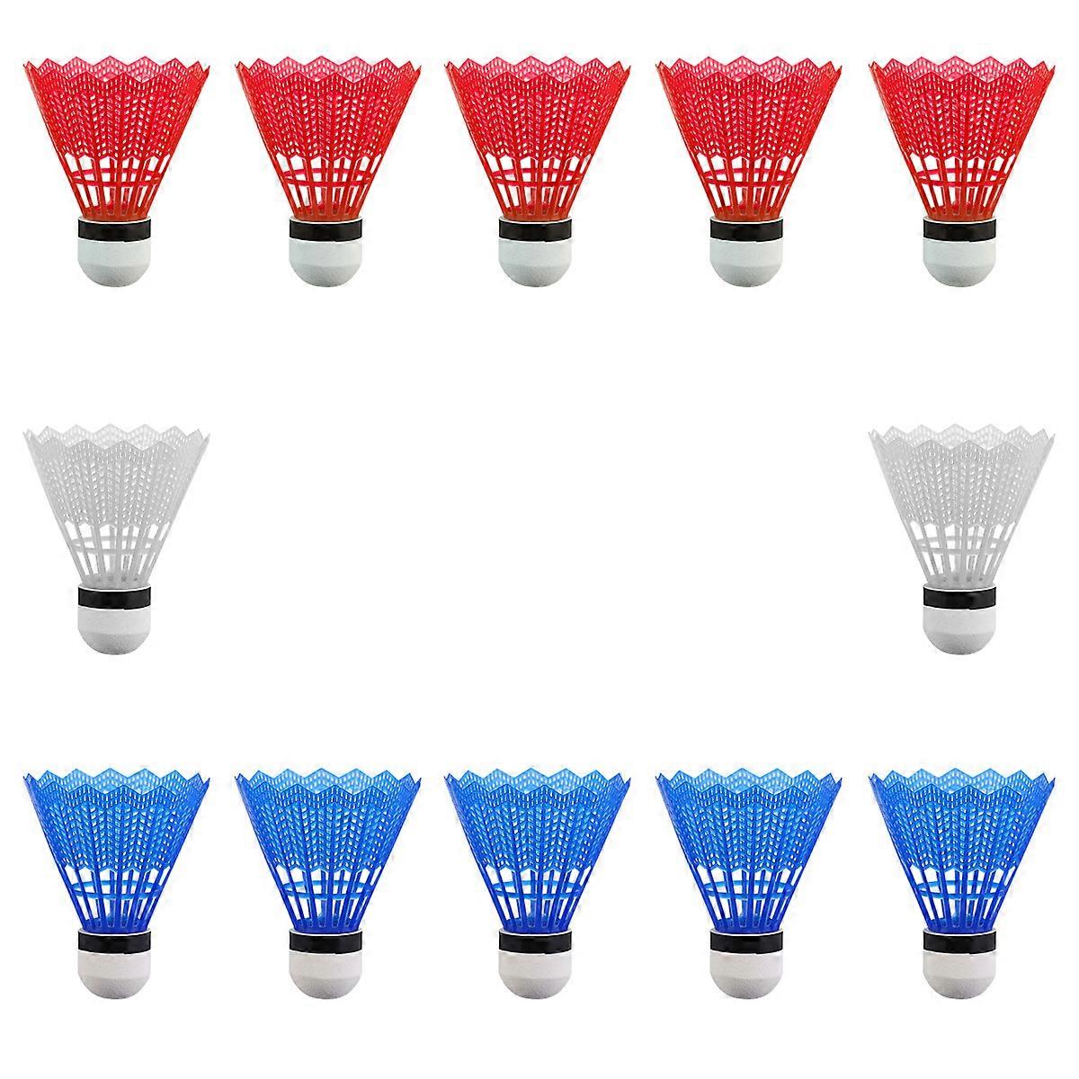 Indoor Badminton Game Equipment Plastic Cork Shuttlecocks With Waterproof Feature 12Set