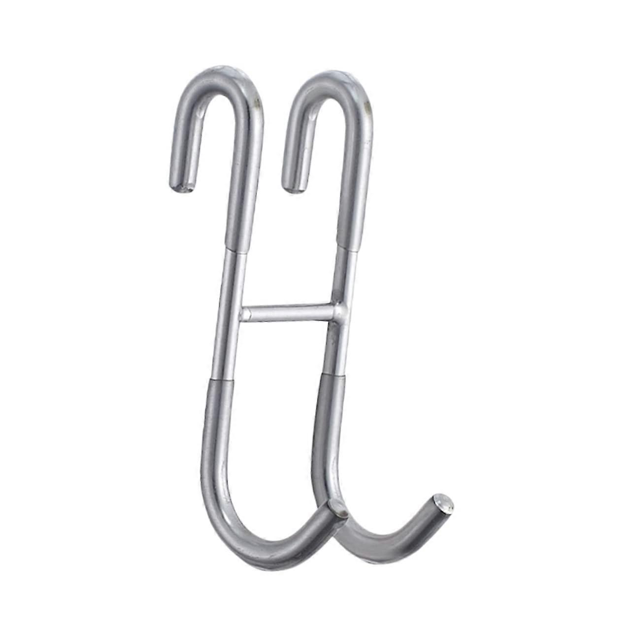 Robust Double Hanging Hooks for Bathroom and Kitchen, Space-Saving, Easy to Install, Ideal for Towels and Utensils