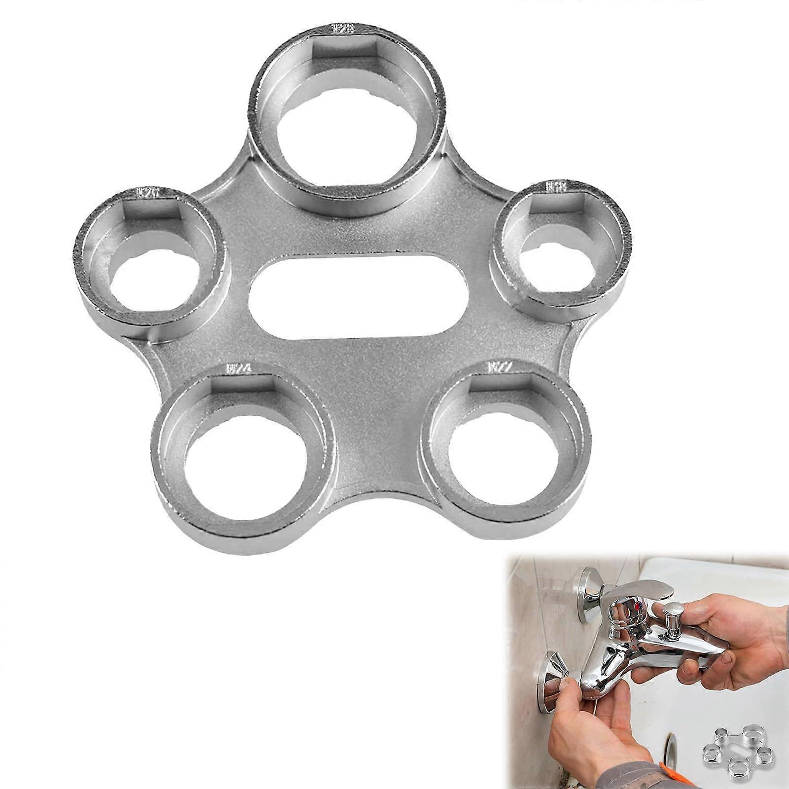 Tap Aerator Replacement 6-In-1 Wrench, Tap Aerator Removal Tool, Tap Strainer Aerator Key, Key Tool, 1 Piece