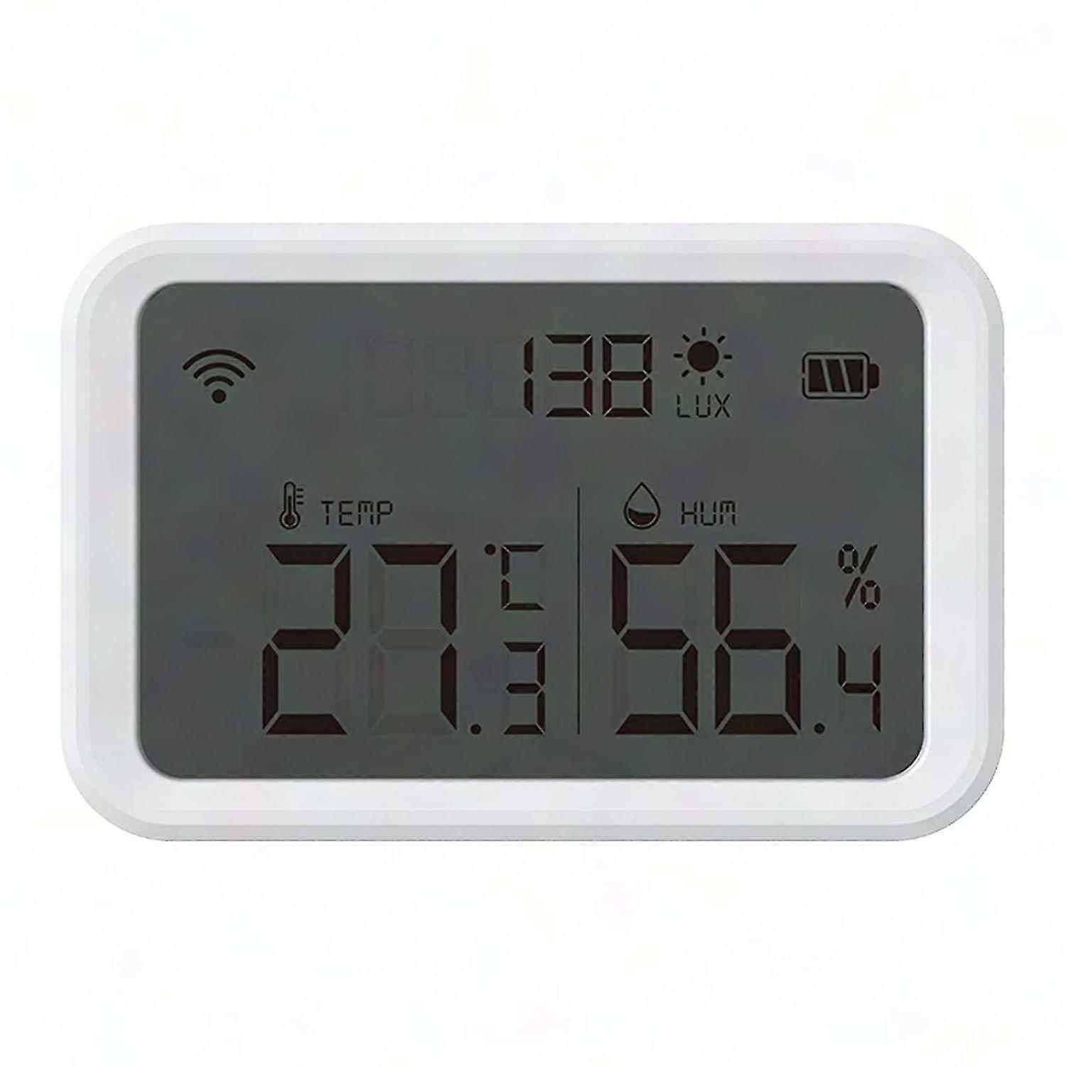 Smart Zigbee Wireless Temperature Humidity Sensor with APP Alerts & Data Export for Greenhouse Wine Cellar (Zigbee Hub Required)