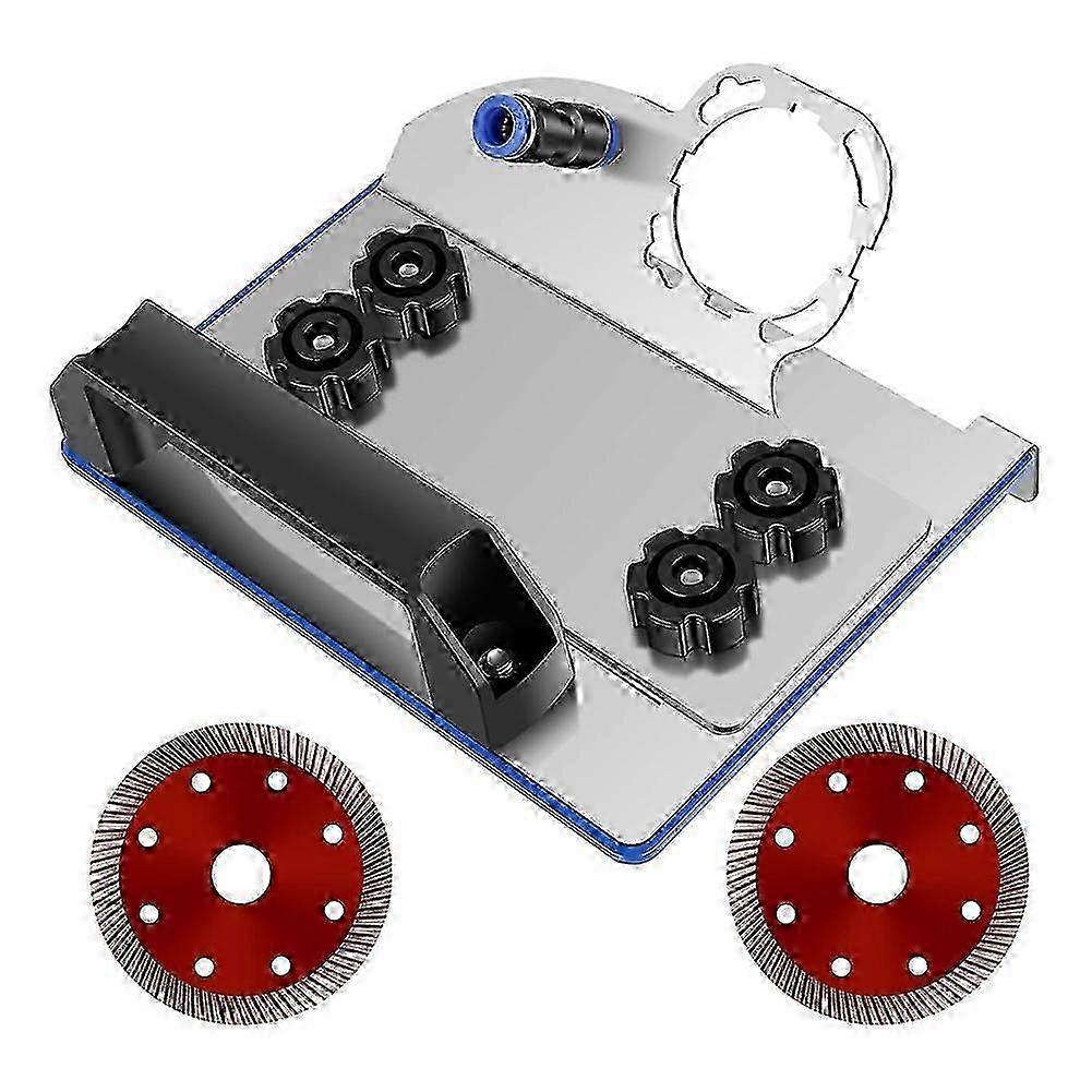Angle Grinder Stand for 45 Tile Chamfer Cutting with Saw Blade, Fixed Holder for 10cm Disc hwy