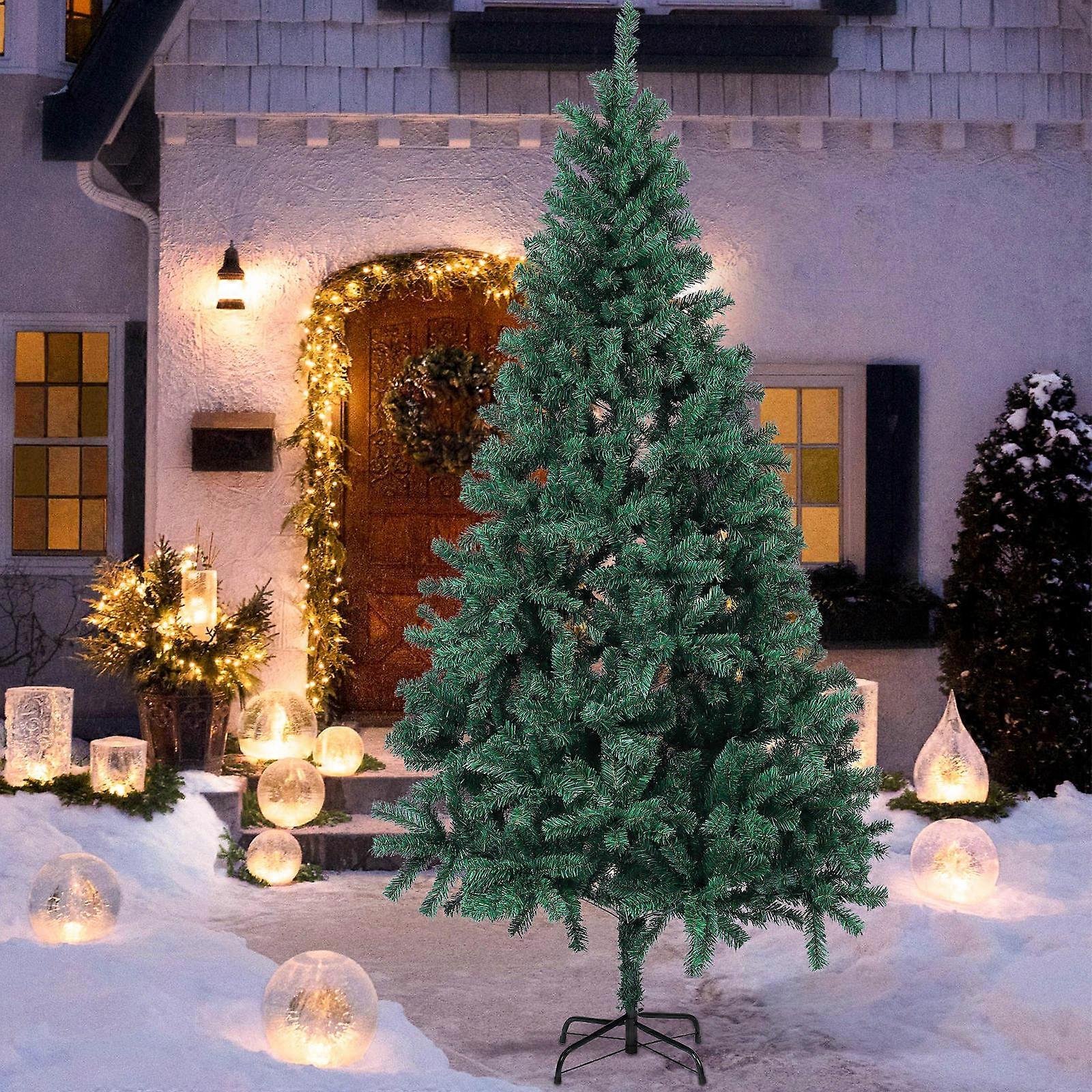 Artificial Trees For Outdoors Realistic Christmas Tree Decoration Adjustable Branches Green 210.00X210.00X120.00CM 1Pack