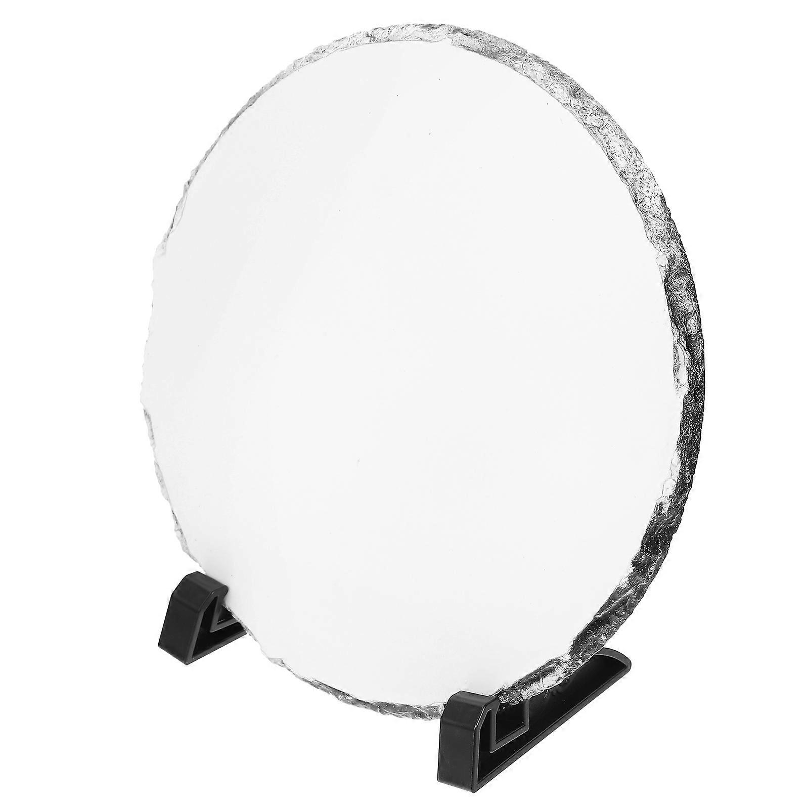 Photo Frame Heat Transfer Blank Round Shaped Picture with Holder