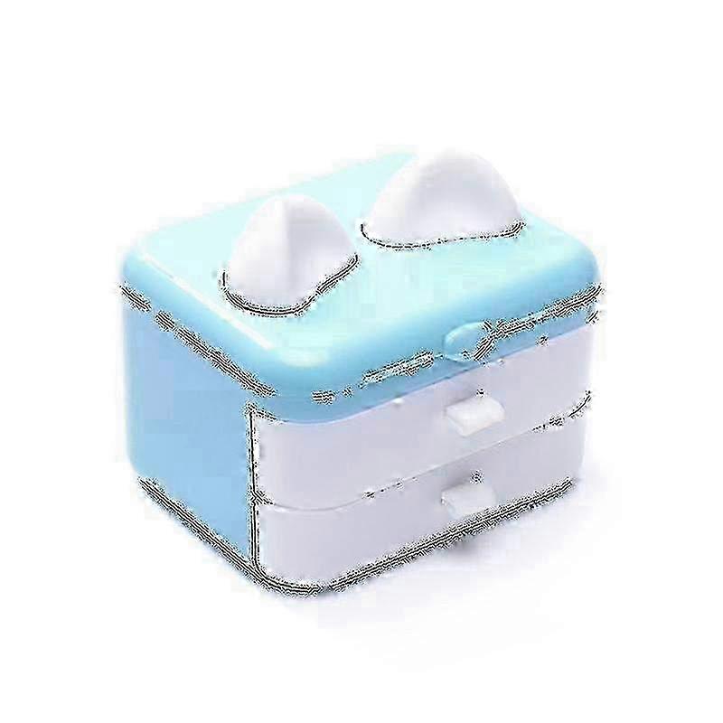 Multi-Use PP Sewing Box Kit with Partition for Clothes Storage - 1 Set Blue Organizer for Craft Supplies & Sewing Essentials