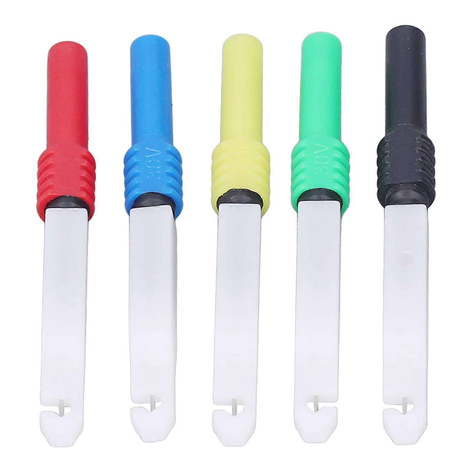 5PCS/Set 0.7mm Mini Test Pins Multimeter Probes Wire Piercing Needles with Sheath J.30009