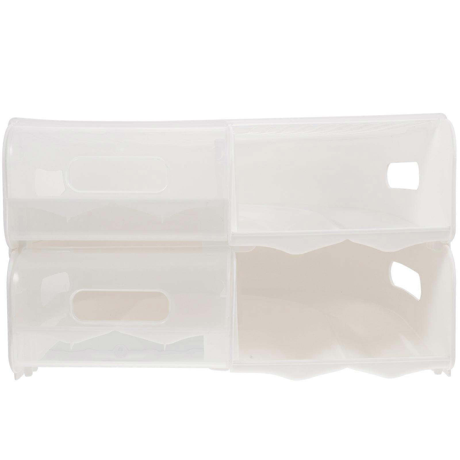 Egg Box With Lid Automatic Rolling Storage Space-Saving Design For Kitchen 1Pack