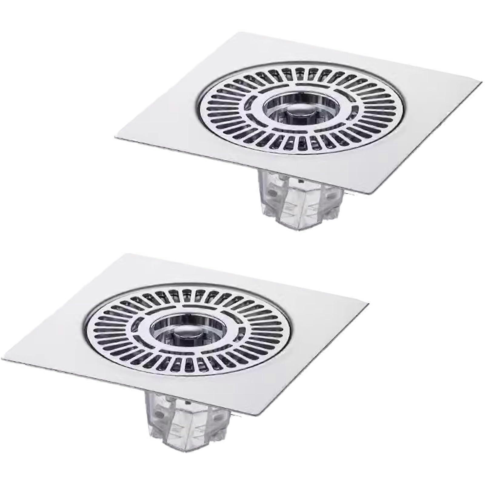2pcs shower floor drain filter stainless steel floor sieve