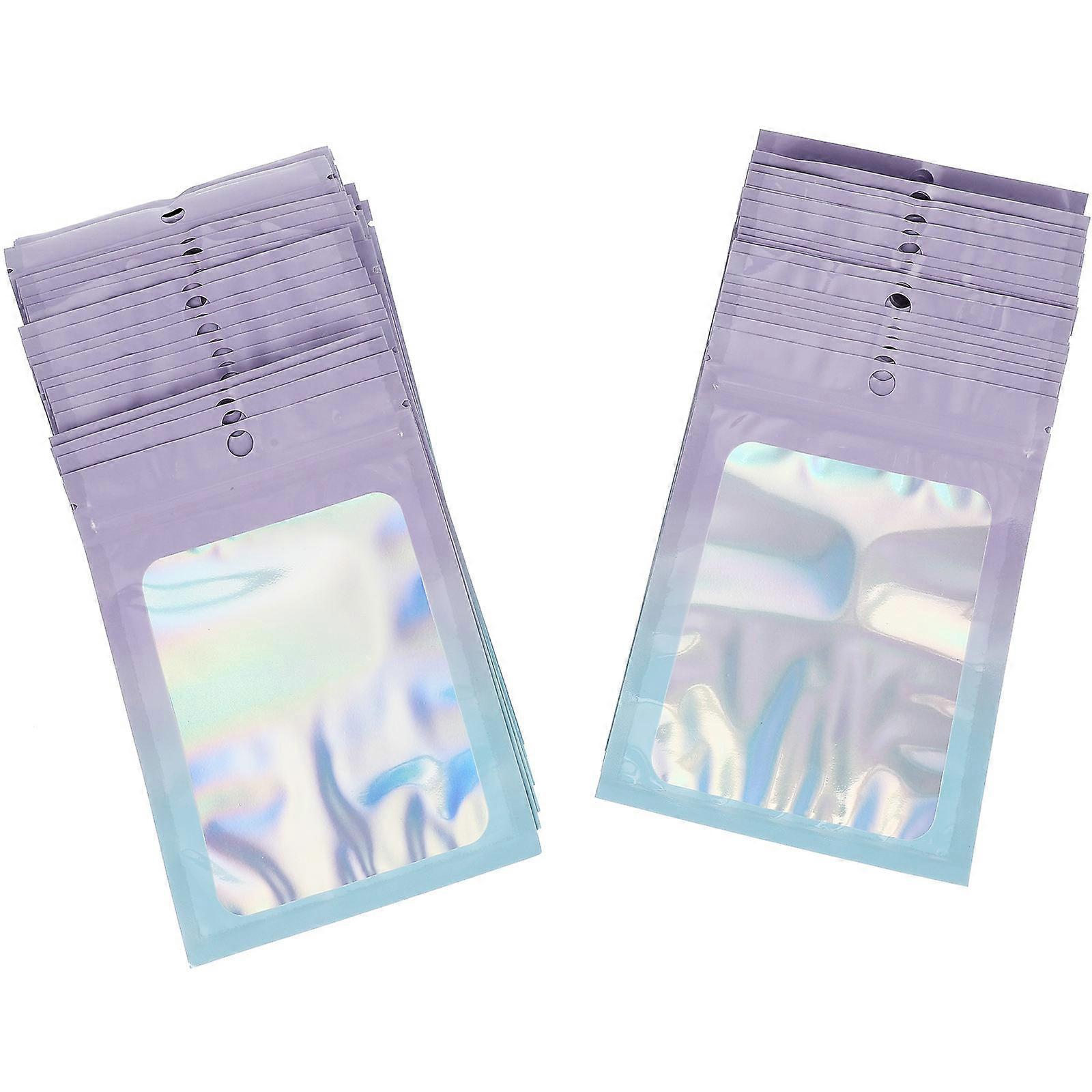 Sealable Bags For Packaging 100Pcs With Transparent Window Great For Storing Crafts Food