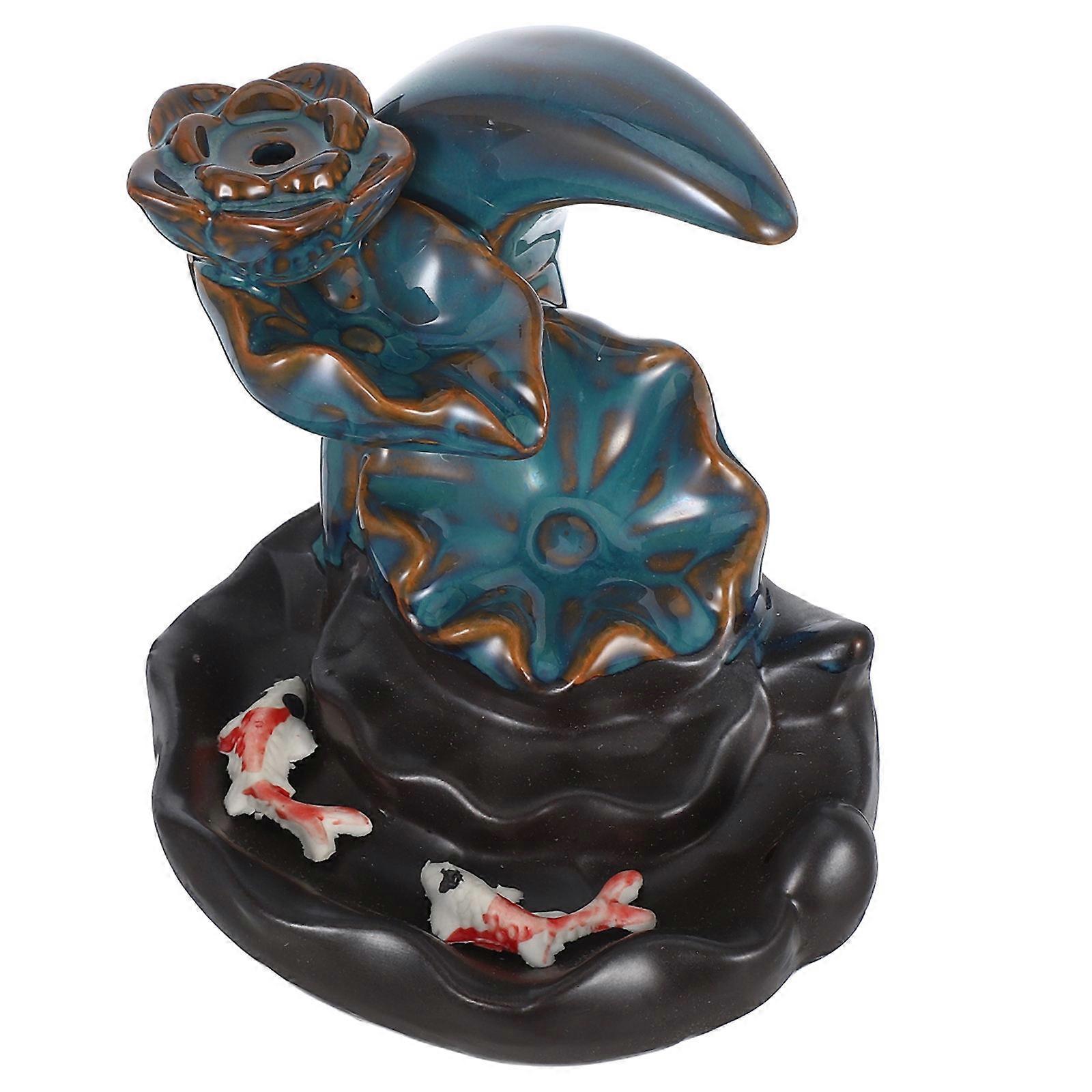Artistic Ceramic Incense Burner For Meditation Room Adults Multi Functional 1Set