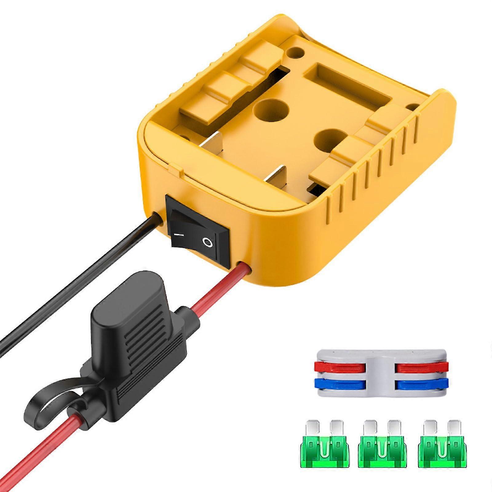 Battery Adapter Plug for 18/20 V Battery Supply Drive Effort Connection Battery Power Wheel Adapter Connectors