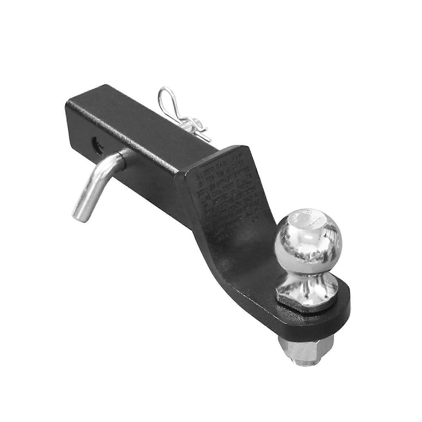Trailer Hitches 2-Inch Ball Mount With Receiver Pin, Noir Finish, Set With 2-Inch Ball, RV Camper Trailer Accessories