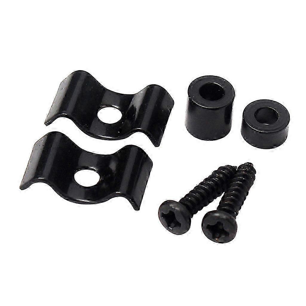 1 Set Guitar Strings Retainer Metal String Tree Guide Retainer for Guitar Bass Replacement Parts Black/Golden/Silver Silver