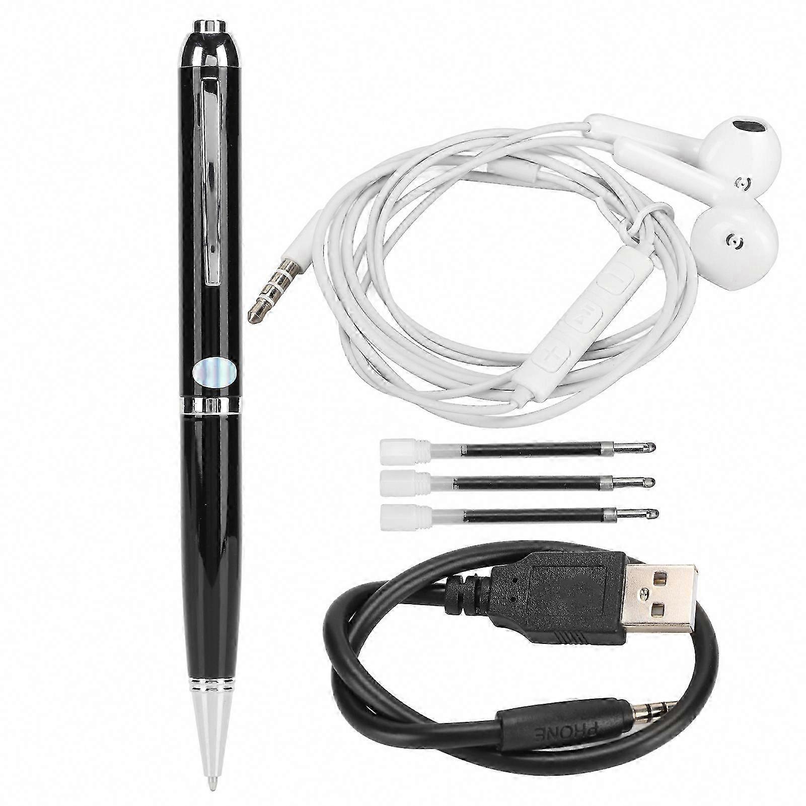 Pen Voice Recorder HD Noise Reduction, 8G Portable for Learning & Meetings, One Key Recording