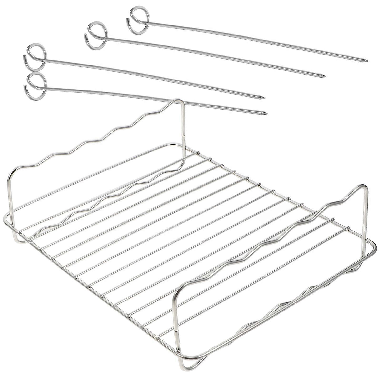 Rectangular Air Fryer Bracket for Family Gatherings and Kitchen Use 19.00X2.00X2.00cm Grilling 1 Set