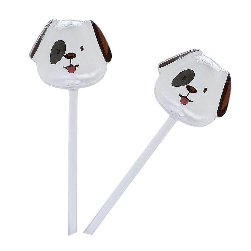 Automatic Watering Dropper 2Pcs Puppy Shape Watering Device For Plant Owners 9.24X2.75X1.57in Transparent Design