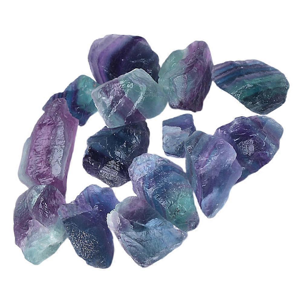 1 Bag Natural Fluorite Rough Stones Handcrafted Unique Multicolored Home Decor Aromatherapy Diffuser