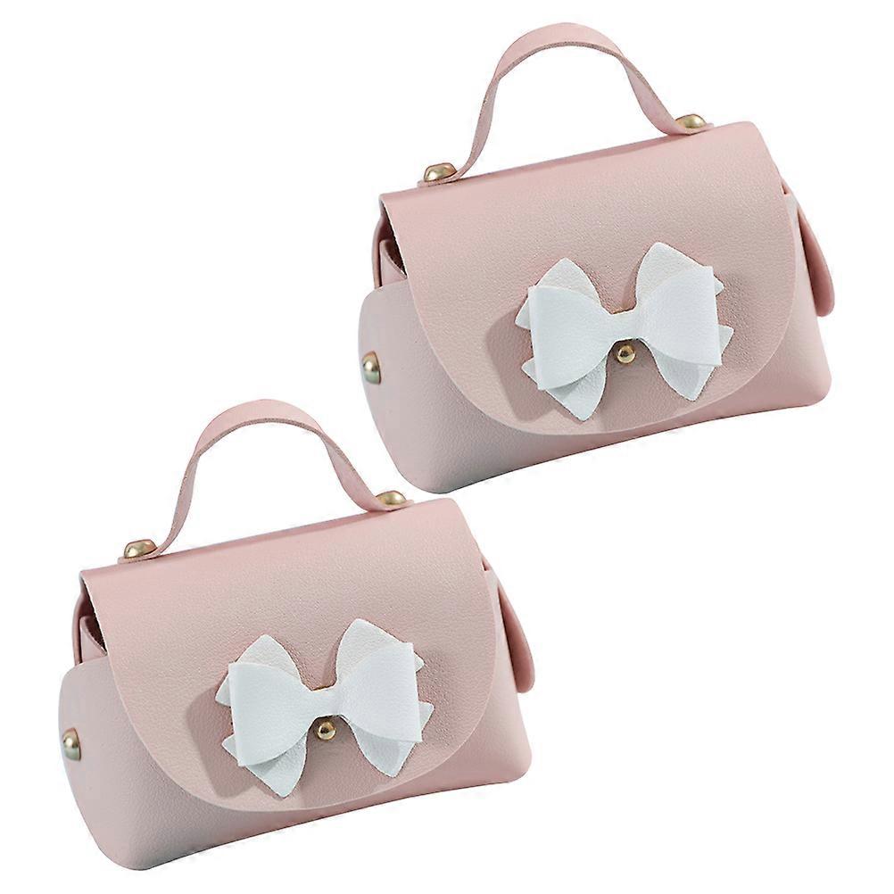 Wedding Party Favor Bag 2Pack Candy Bags Rectangular Design Guests Pink