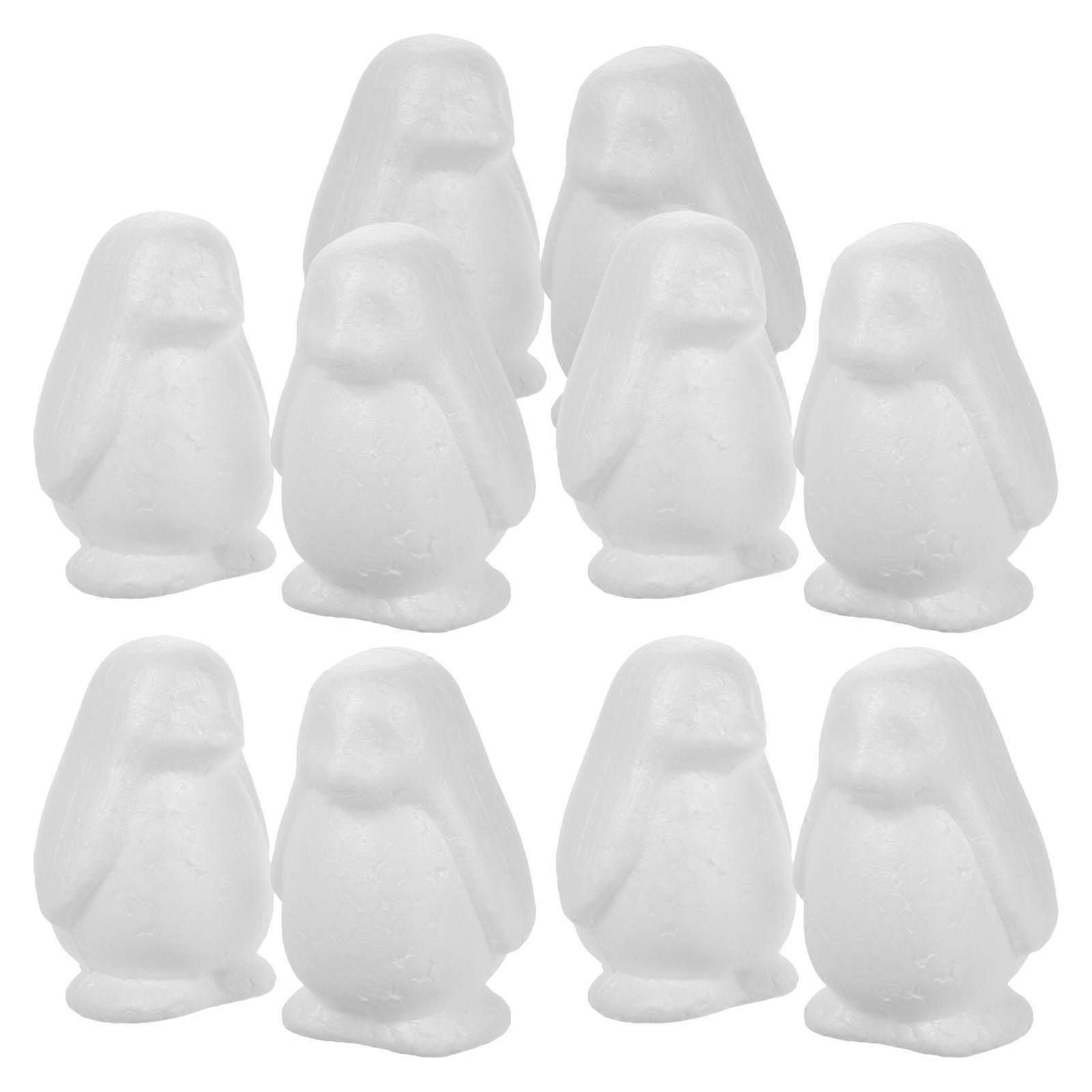 White Foam Penguin Embryos for DIY Crafts and Decoration Perfect for Painting and Creative Projects