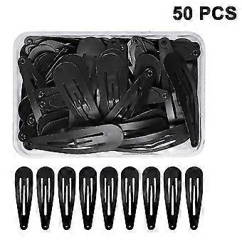 50 Pack Metal Snap haarclips voor meisjes - duurzaam, kleurrijk, perfect voor alle haartypes -