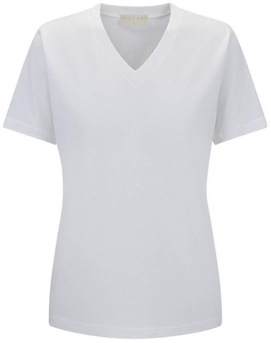 Falke Lyocell Blend V-Neck T-Shirt - White