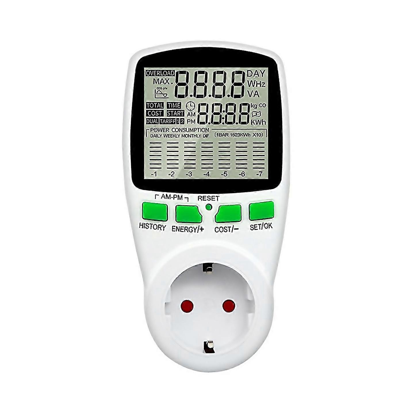 For digital lcd energy meter wattmeter power analyzer eu