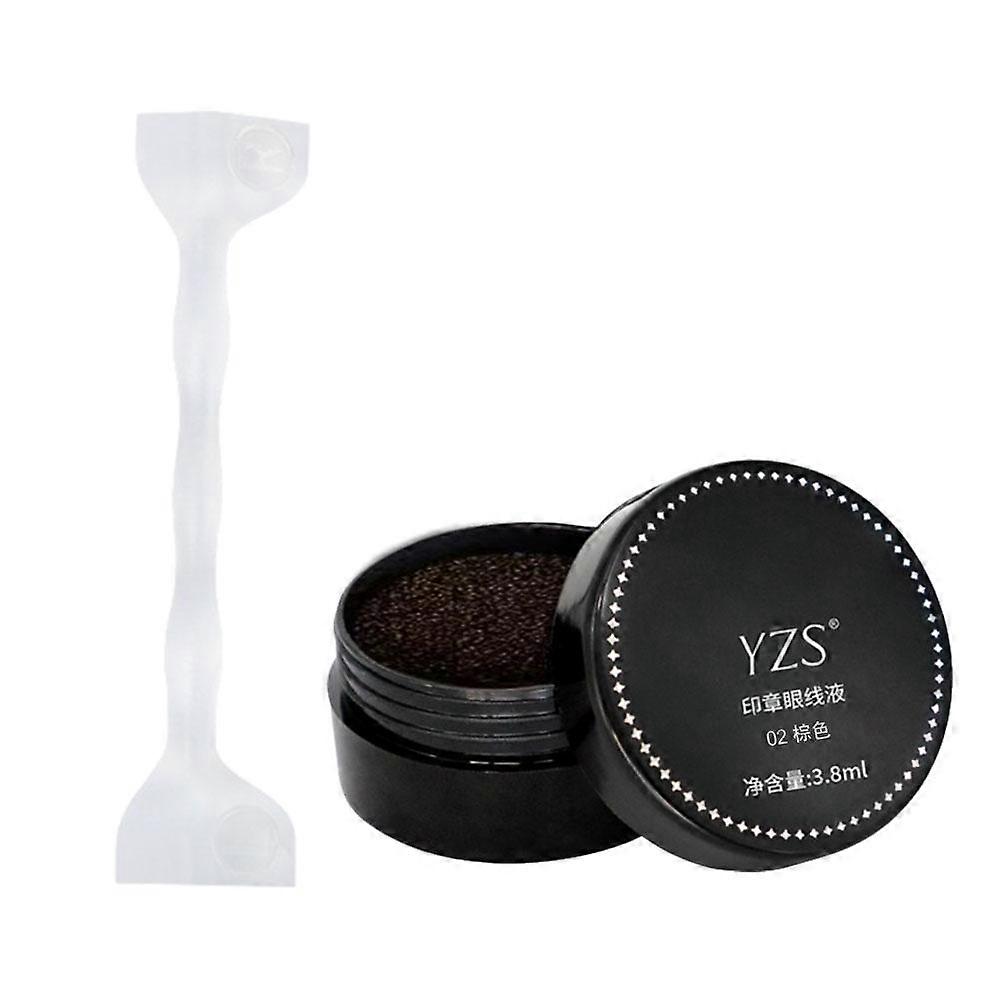 Eyeliner Stamp Set For Perfect Winged Liner Easy To Use Long Lasting Smudge Proof For All Skill Levels Black Brown