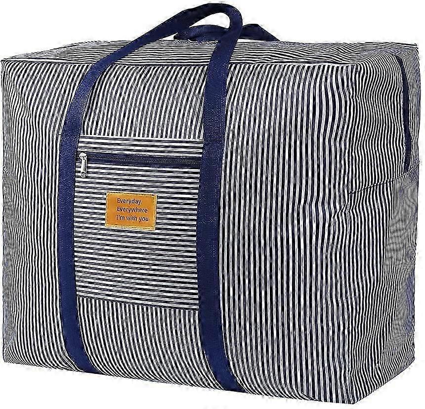 Storage Bags with Zips, Duvet Storage Bag, Large Storage Bags for Clothes, Bedding, Quilt, Blankets, Moving, Made of Better, Comfortable andBlue Fabri