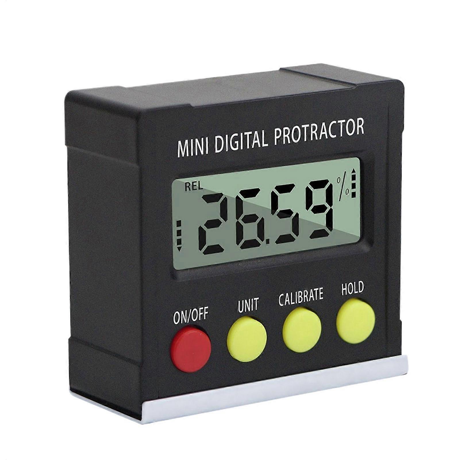 Digital Angle Measuring Tool, Digital Inclinometer Protractor, Battery-Powered Angle Finder for Woodworking and Construction