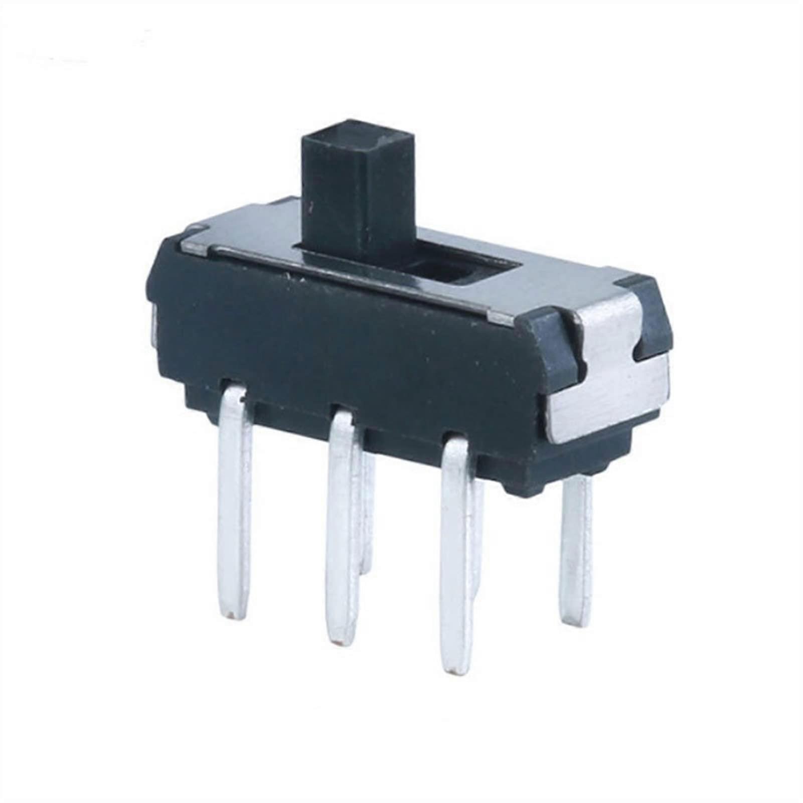 Industrial Switches 10pcs 6 Pin Mini Slide Switch Micro Toggle Switch Miniature Limit Switch 2Position 6pins Black Switches Ref: 8127